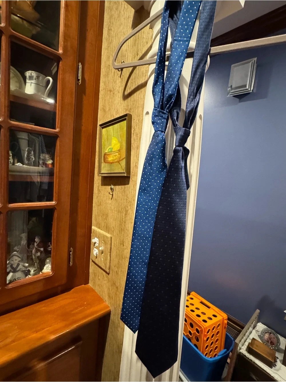 2 Classic Navy Men's Ties - Blue